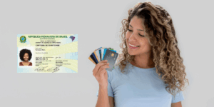 cartão de crédito com o RG Novo