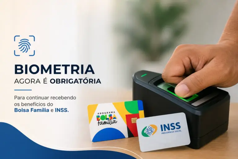 Scanner biométrico com cartões Bolsa Família e INSS em 2026