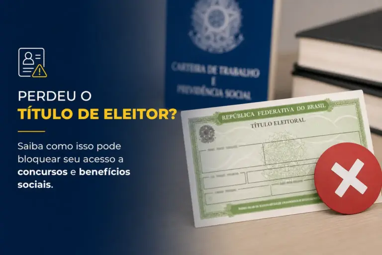 Título eleitoral brasileiro 2026 com alerta de restrição